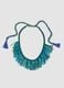 Multicolour beaded necklace with tassels_0