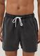 Black swim shorts with drawstring waist_1