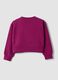 Purple pure cotton crew-neck sweatshirt with stars_1