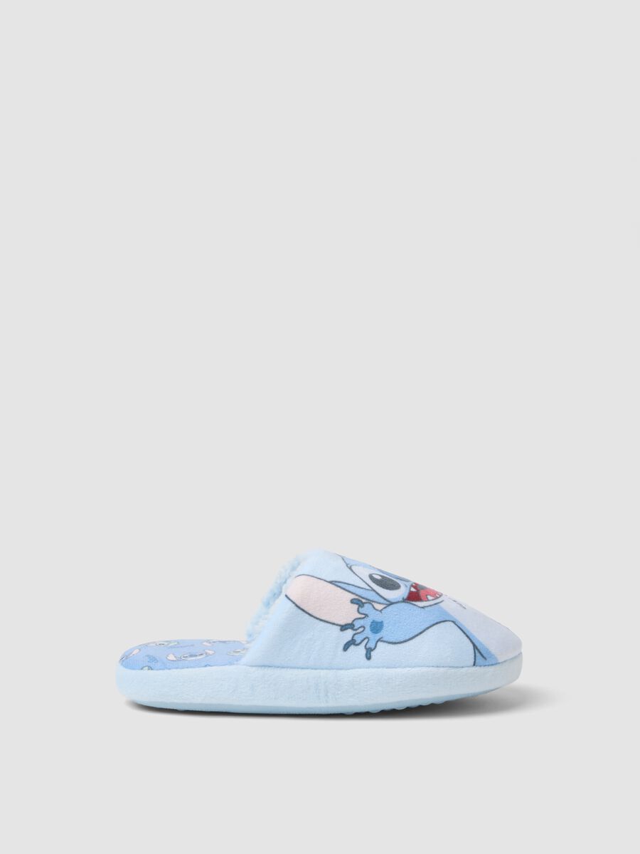Pantofole azzurre con stampa Stitch per bambina e ragazza_0