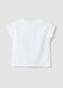 White stretch cotton T-shirt with knot and Toy Story print for girls_2