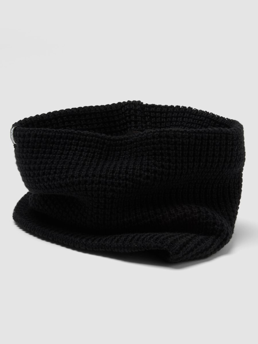 Black knitted neck warmer_1