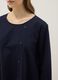 Blue stretch-cotton button-up blouse, regular fit_3