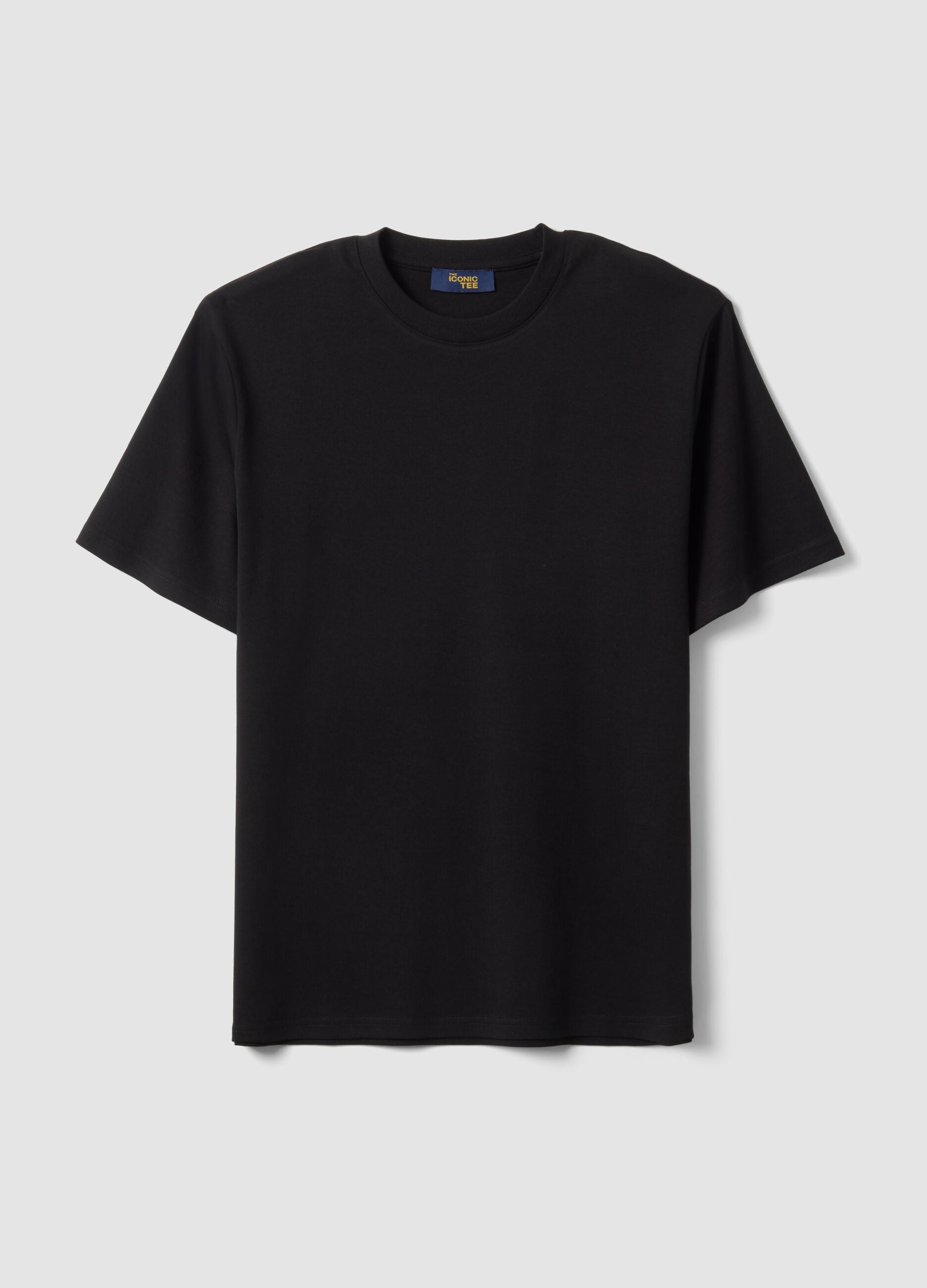 Relaxed Fit Black Pure Cotton Short Sleeve T-Shirt