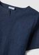 Blue stretch cotton blouse_5