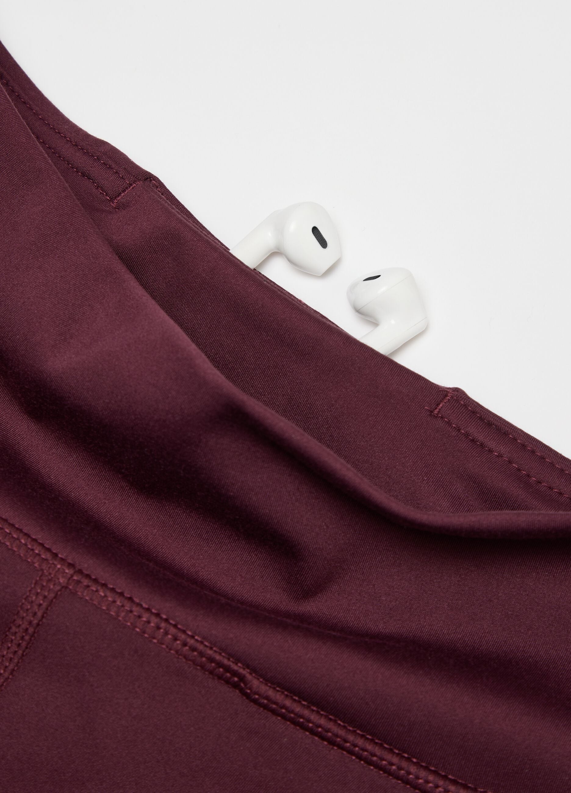 Purple wide-leg stretch sports trousers ALTAVIA STUDIO