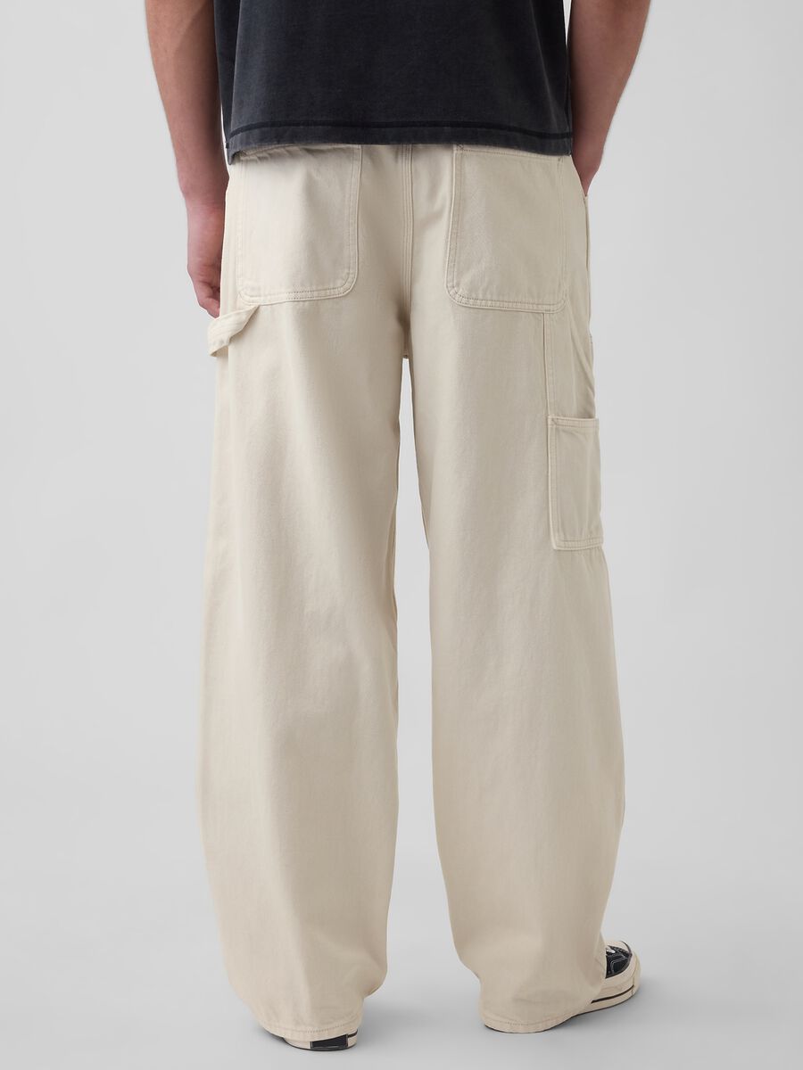 Pure cotton cargo trousers_2