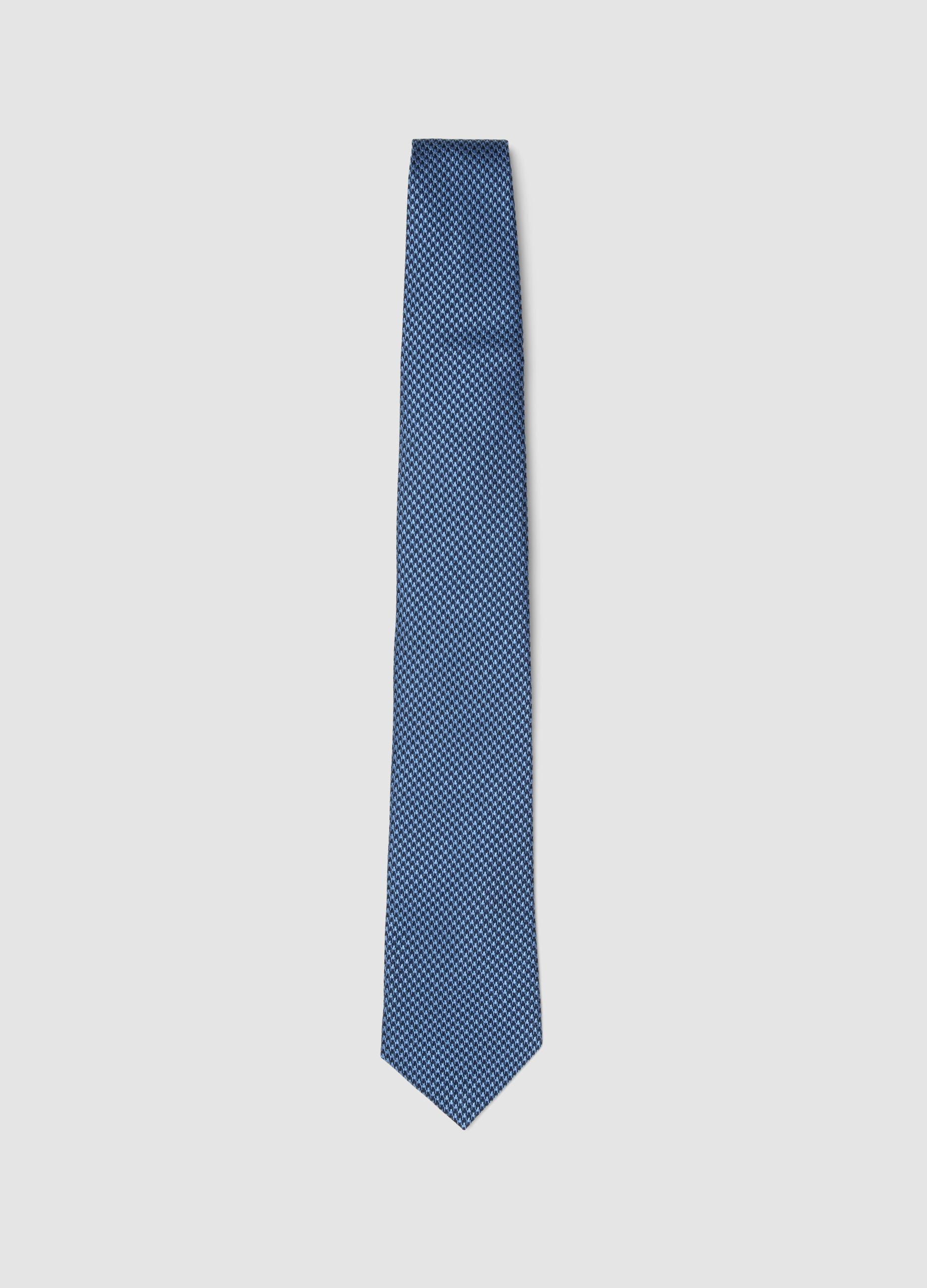 Multicolour Checked Pure Silk Tie Width 8 cm
