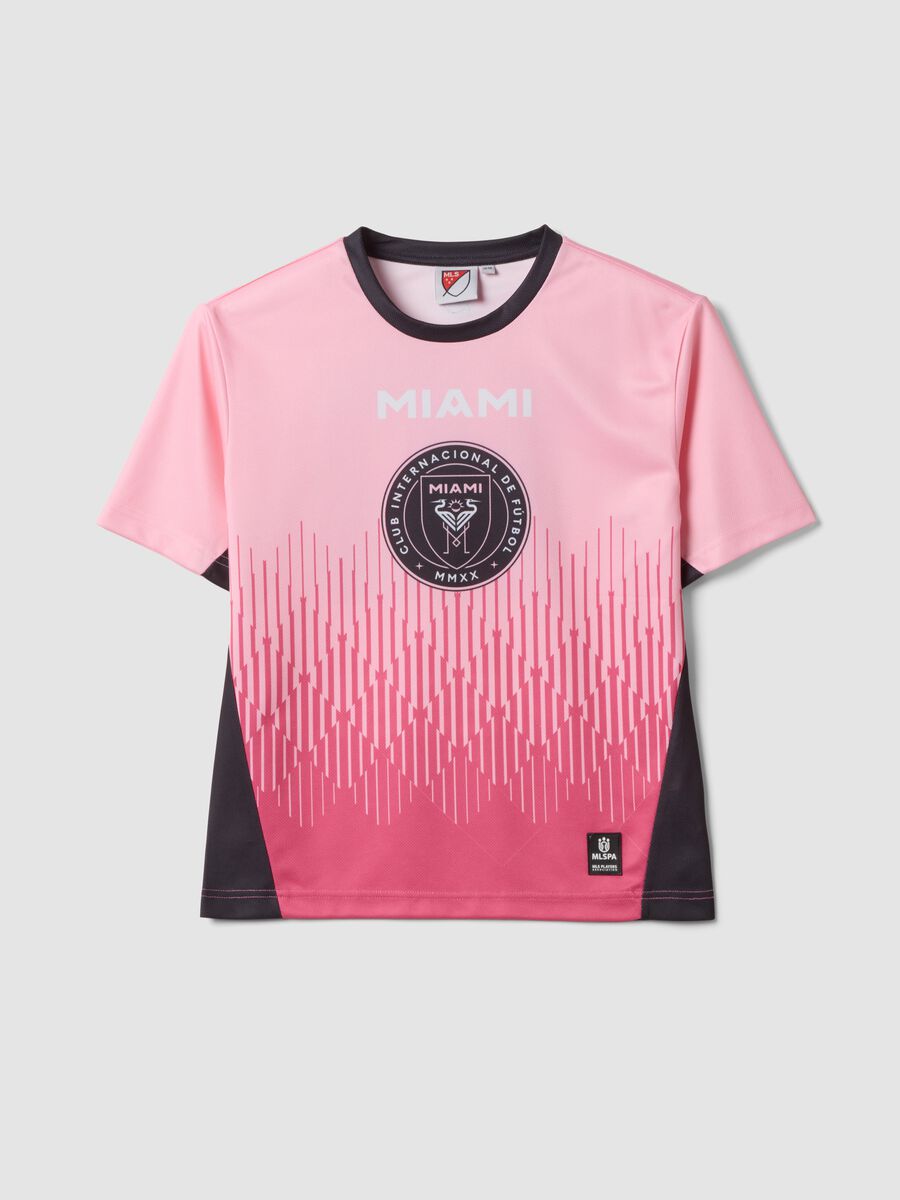 T-shirt rosa a maniche corte con stampa grafica regular fit_3