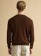 Brown crew-neck jumper in cotton and cashmere blend, regular fit_3