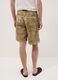Beige baggy pure cotton Bermuda shorts_2