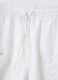 White pure cotton shorts with elasticated waistband_5