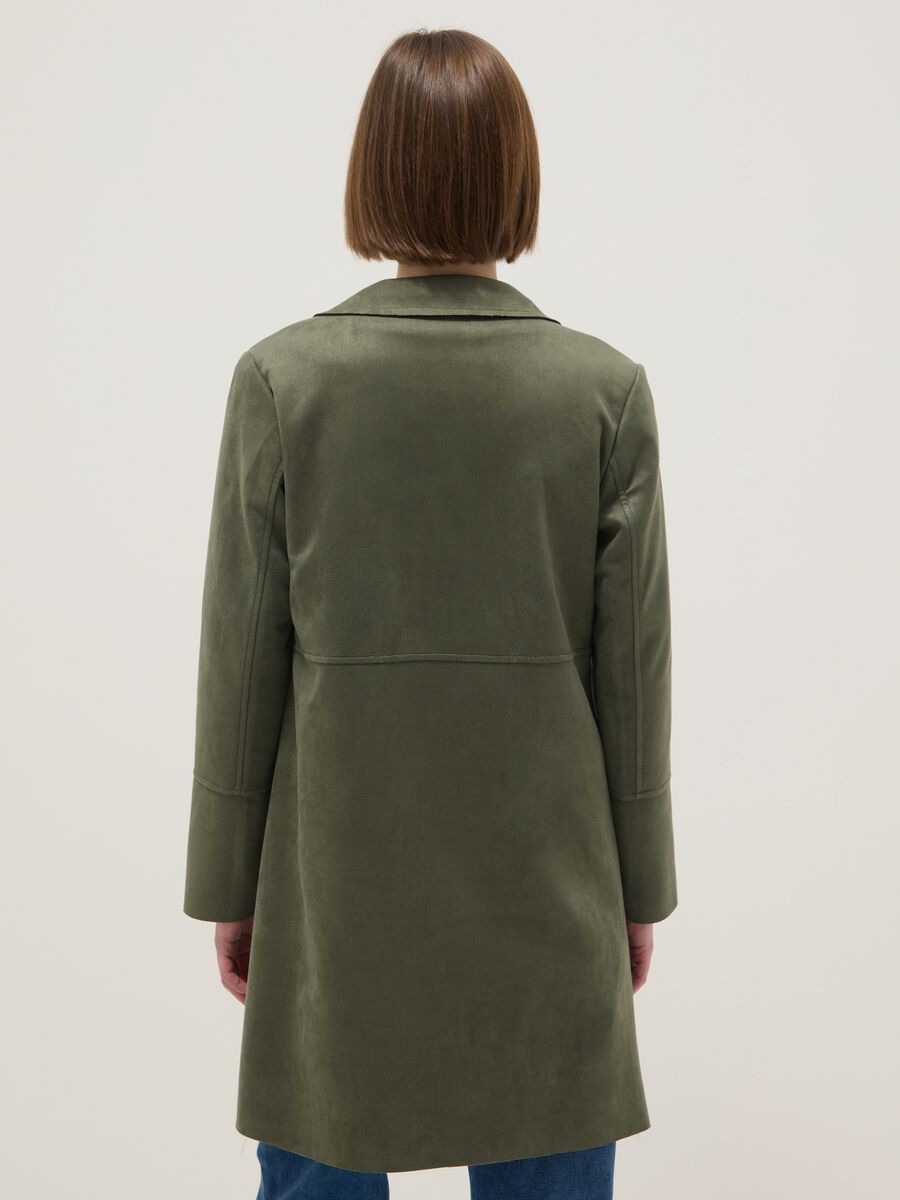 Regular fit light green jacket with large pockets_3