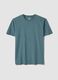 Green short-sleeved pure cotton T-shirt_4