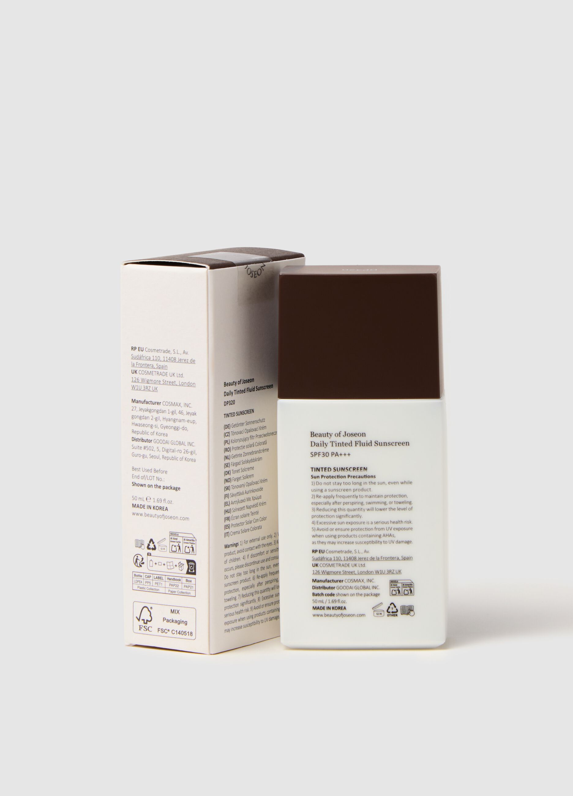 Tinted Sunscreen with SPF - Korean Skincare