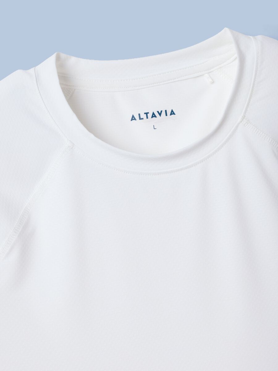 T-shirt bianca in tessuto elasticizzato ALTAVIA SAILING_6