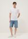 White stretch cotton T-shirt with chest pocket_1