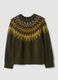 Green jacquard crew-neck jumper_4