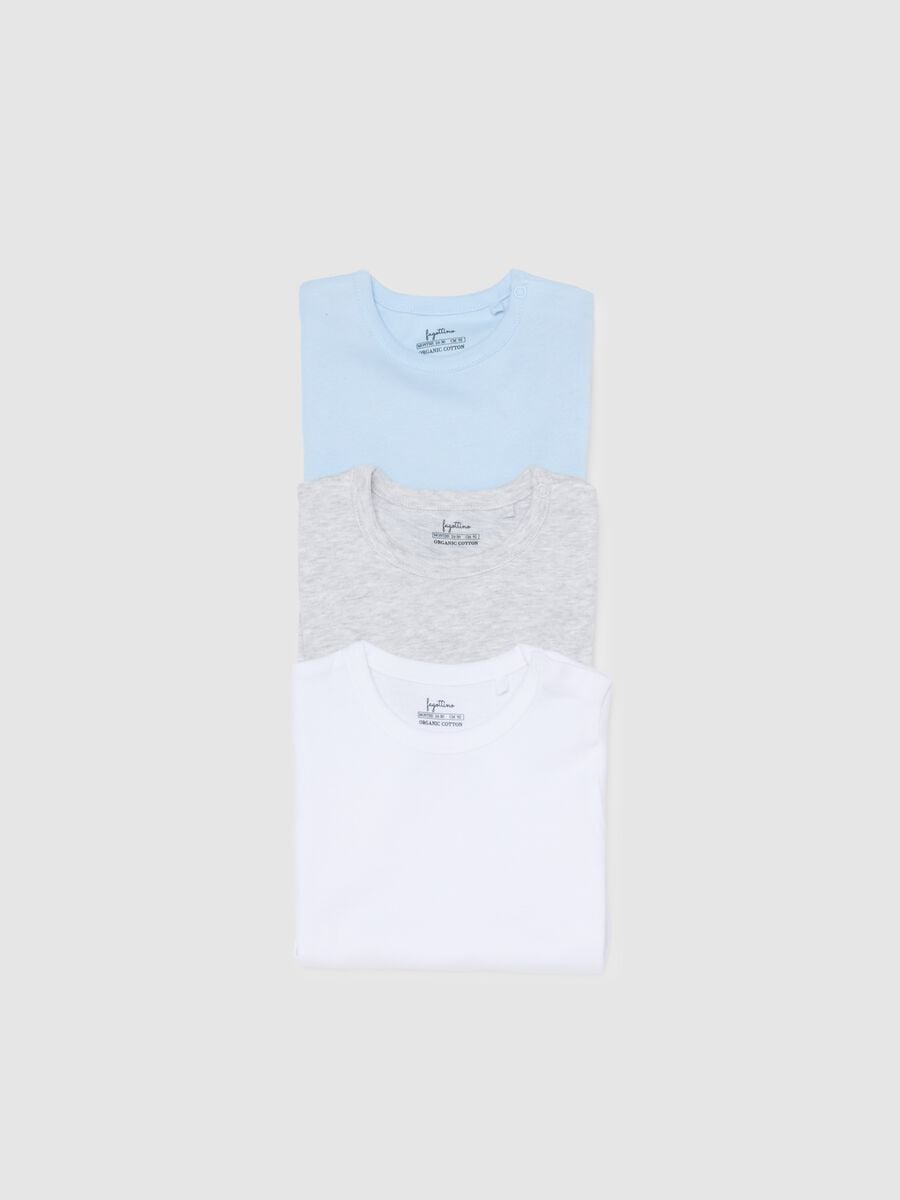 Multicolour Baby T-Shirt Tripack in Pure Cotton_3
