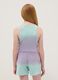 Purple ombr&eacute; stretch cotton fitted girls&rsquo; tank top_2