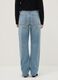 Blue pure cotton straight fit jeans_2