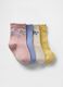 Four-pair pack socks with butterflies design_0