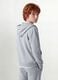 Grey hoodie in 100% organic cotton, regular fit, for boys_0
