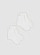 2-pack of short white wool-blend socks for newborns_0