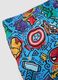 Blue Avengers print swim shorts_3