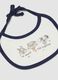 2-pack of blue and white pure organic cotton bibs with Disney print_2