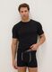 Black crew neck t-shirt in cotton blend regular fit_0