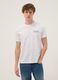 White pure cotton T-shirt with Jeep logo, regular fit_0