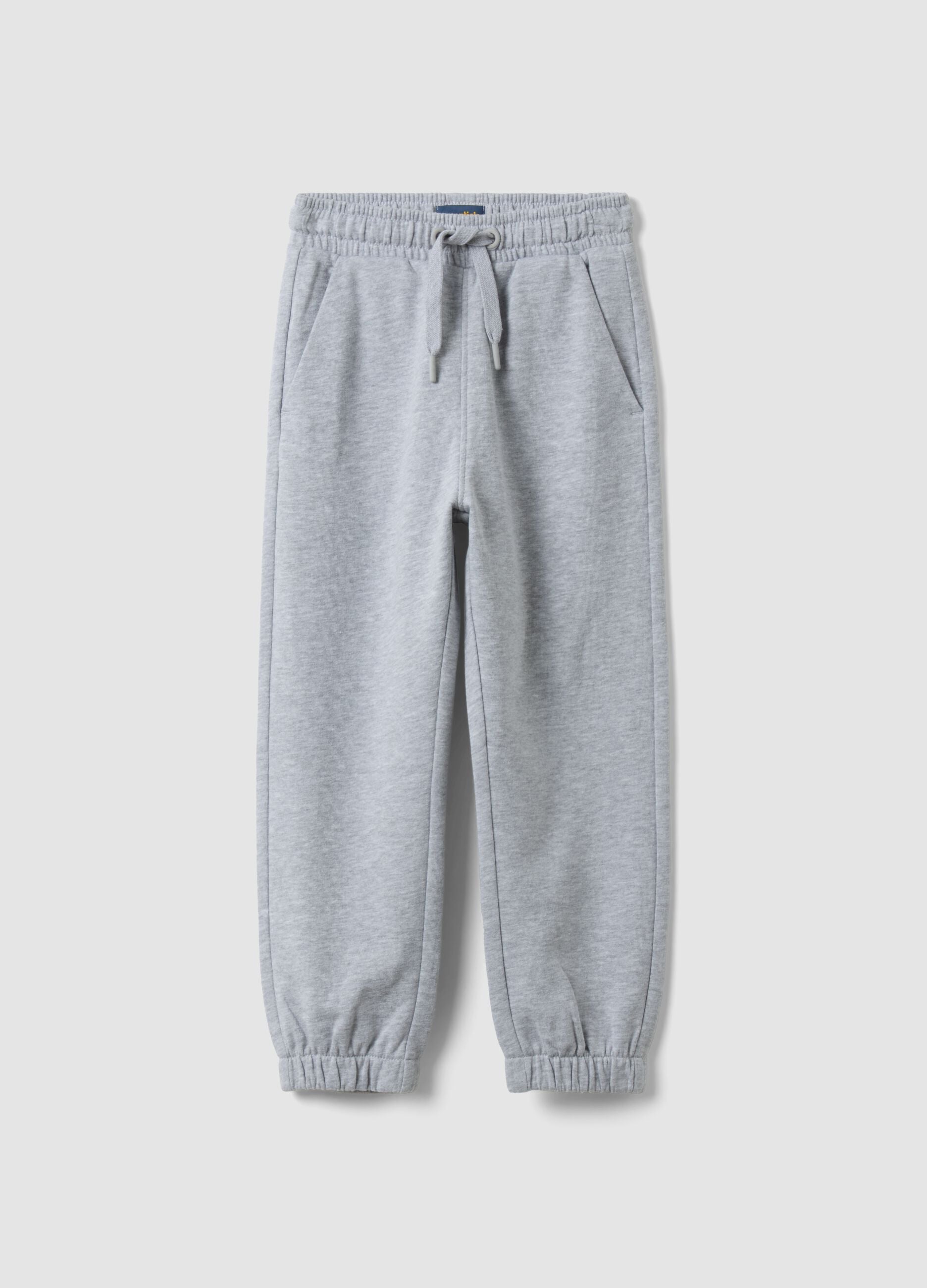 Grey organic cotton joggers