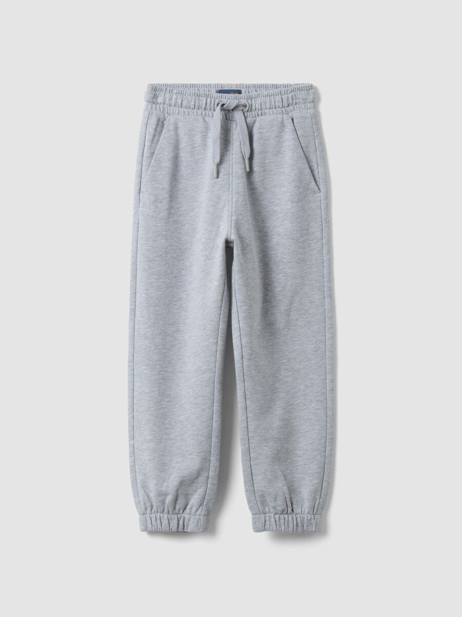 Grey organic cotton joggers_0