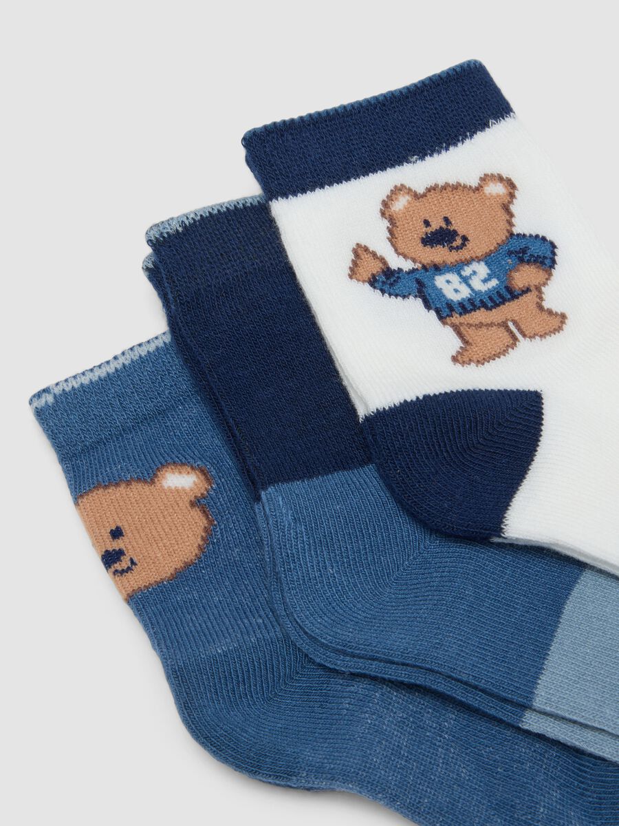 Five-pack of multicolour stretch organic cotton socks_2