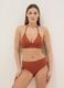 Orange stretch bikini top with removable padding_1