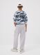 Grey pure cotton joggers with "Way Up" graphic for boys_1