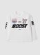 White pure cotton crew-neck racing print T-shirt for boys_0
