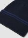 Blue beanie with turn-up_1
