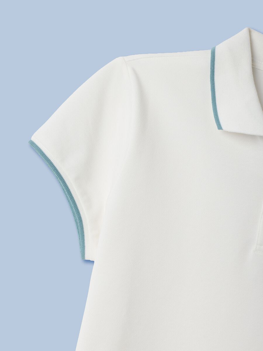 White ALTAVIA SAILING stretch cotton polo shirt_6