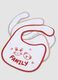Pack of four multicolour organic cotton-blend baby bibs_1