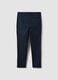 Blue regular-fit stretch cotton twill chino trousers_2