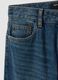 Dark blue pure cotton straight-fit jeans_6