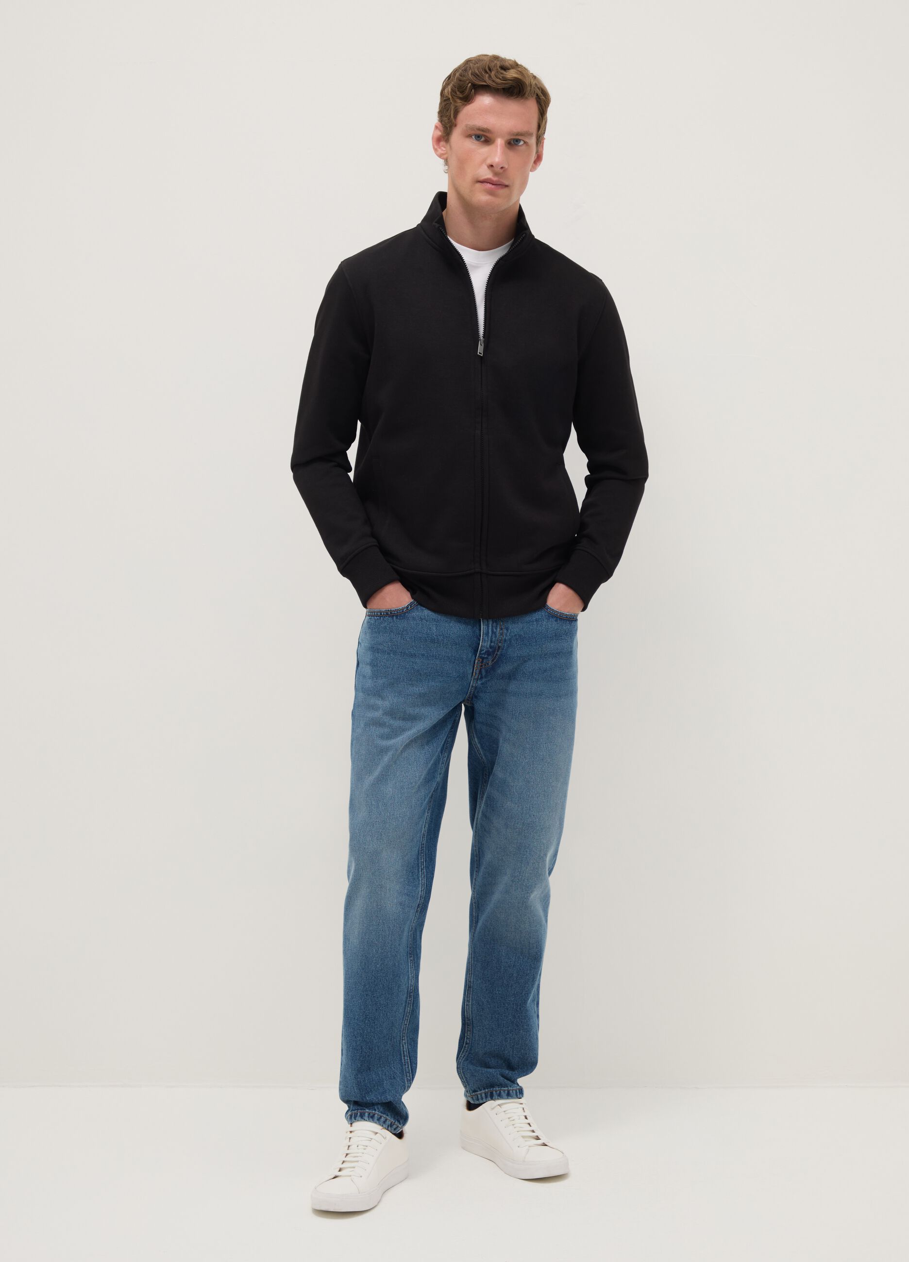 Blue Pure Cotton Regular Fit Jeans