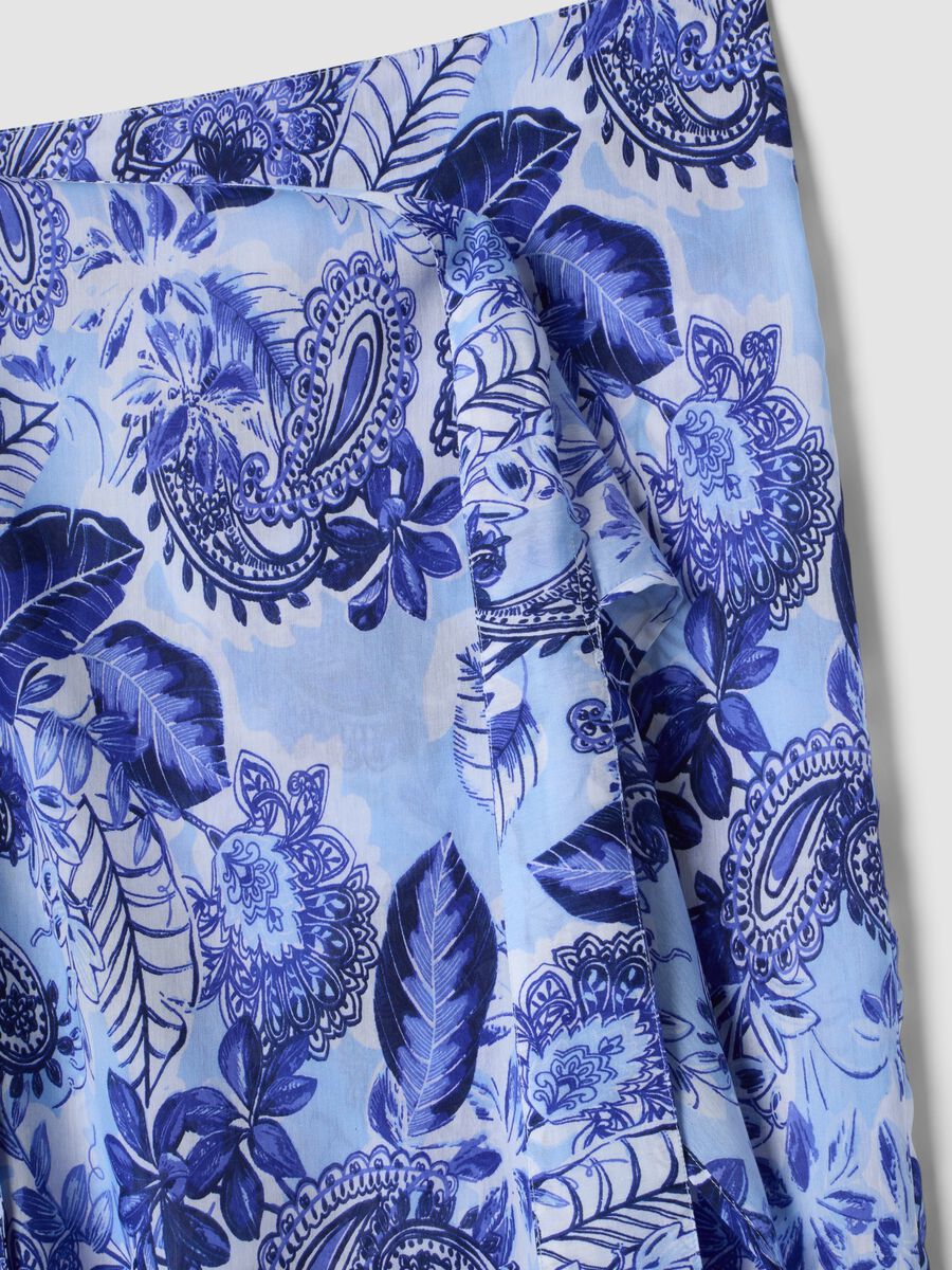 Blue printed beach sarong_5