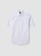 White short-sleeve easy-iron cotton-blend shirt, regular fit_4