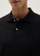 Black pure cotton polo shirt, regular fit_3