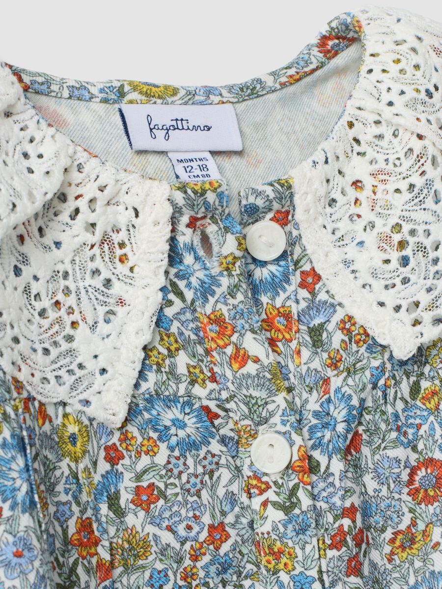 Multicoloured pure viscose shirt with embroidered collar_2