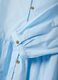 Deep V Blue Cotton Dress Regular Fit_5