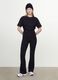 Black oversized-fit pure cotton short-sleeve T-shirt_0